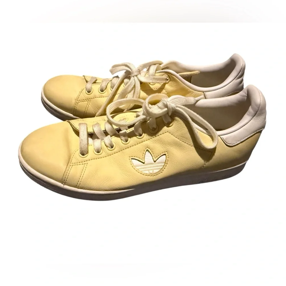 Adidas‎ Stan Smith Originals Men's Shoes Cloud White Easy Yellow sneaker sz 8